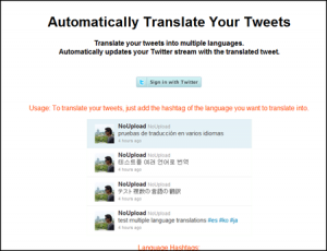Translate Twitter Tweets