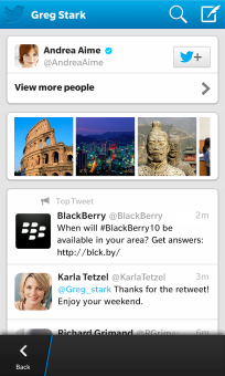 Twitter update apps for BlackBerry10