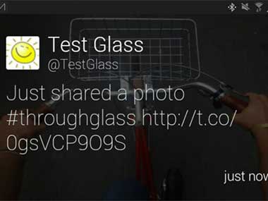 Twitter google glass app